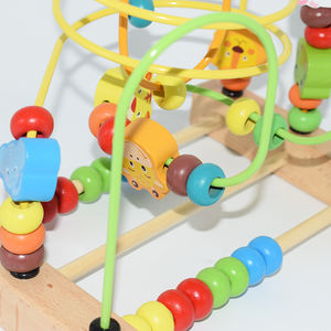 <span class=keywords><strong>Grand</strong></span> jouet de Puzzle de perle de marche pour enfants <span class=keywords><strong>en</strong></span> <span class=keywords><strong>bois</strong></span> bébé coordination œil-main jouet de perle labyrinthe multi-activités - Product Image 5