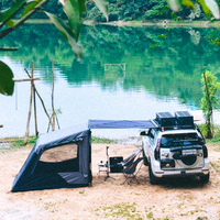 ADA OVERLAND Auvent latéral de voiture sur mesure de haute qualité, tente extérieure à 90 degrés, auvent autoportant LED 4x4 tout-terrain 2,3 m