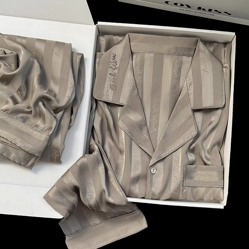 Maschio grigio marrone [maniche lunghe + pantaloni lunghi]