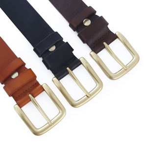 الجملة رجل الجمل عارضة حقيقية الجلود والحبوب الكاملة البني حزام ملابس - Product Image 5