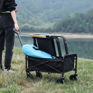 Chariot de <span class=keywords><strong>camping</strong></span> tout-terrain robuste à pneus larges pour sable, dunes, herbe, boue, randonnée, chariot utilitaire extérieur robuste - Product Image 5