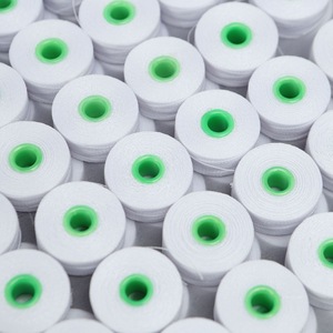 Bán buôn 144pcs 75D/2 L trắng Polyester lõi nhựa pre-vết thương bobbins có độ bền cao chủ đề <span class=keywords><strong>bobbin</strong></span> vật liệu thêu dưới - Product Image 4