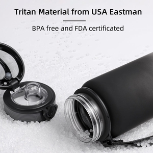 Chất lượng cao 350ml 1000ml BPA free trẻ em nhựa Tritan chai nước với biểu tượng cá nhân - Product Image 4