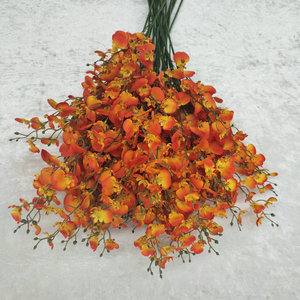 Fleurs artificielles Queyiyi, orchidée dansante de 90 cm, fleur en soie, décoration de mariage et de maison - Product Image 1