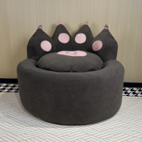 Canapé-lit contemporain à une place en forme de patte de chat, extensible, rembourré en éponge, meubles de salon pour appartement, villa