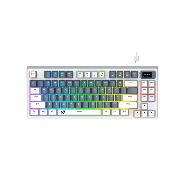 Havit KB884L Factory Direct Mechanical Keyboard 83 Keys Laptop Gaming  Keyboard Teclado Backlit Mechanical Gaming Keyboard