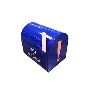 Tin mailbox shaped Christmas gift metal box mail box decoration packaging