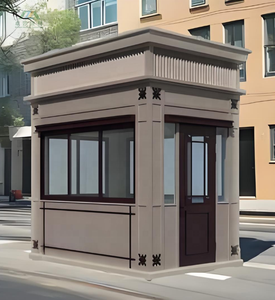 Kiosco de <span class=keywords><strong>casa</strong></span> prefabricada modular de estilo europeo personalizado, diseño versátil, para Parque, oficina, inodoro, cabina protectora de estructura de acero duradera - Product Image 3