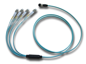 MM OM3 <span class=keywords><strong>OM4</strong></span> 12F 24F MPO MTP FTTH cavo Breakout con connettore SC FC LC fibra ottica stretto tampone Patch Cord maschio femmina - Product Image 3