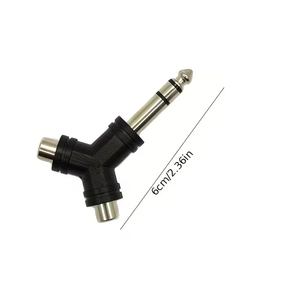 <span class=keywords><strong>Adaptador</strong></span> de <span class=keywords><strong>Audio</strong></span> de 6.35mm 1/<span class=keywords><strong>2</strong></span>, de 6.35 <span class=keywords><strong>a</strong></span> Doble AV, Dos <span class=keywords><strong>RCA</strong></span>, de <span class=keywords><strong>3.5</strong></span>/<span class=keywords><strong>RCA</strong></span> <span class=keywords><strong>Macho</strong></span> <span class=keywords><strong>a</strong></span> <span class=keywords><strong>2</strong></span> * 6.35 <span class=keywords><strong>Hembra</strong></span>, para Amplificador, Altavoz, Micrófono - Product Image 2