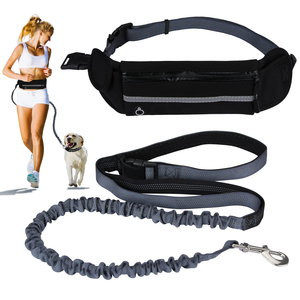 Nouvelle laisse de luxe mains libres pour chien avec ceinture ajustable, réfléchissante et amortissante en nylon élastique - Product Image 3