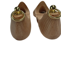 Chaussures européennes complètes en bois de hêtre sur mesure, arbres à chaussures creux avec anneau-ST09T