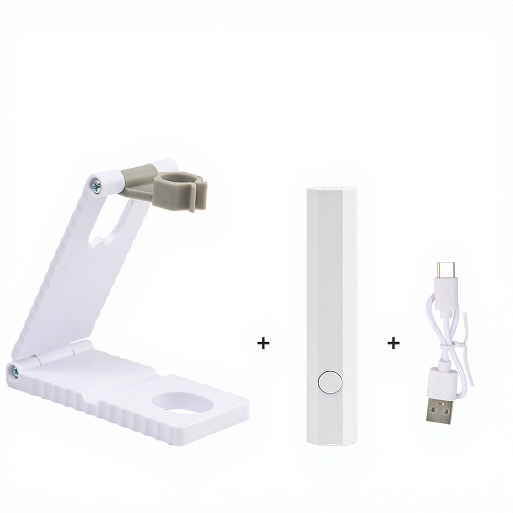Nail  light and holder-white