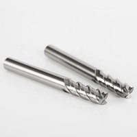 Fraise carrée en céramique HANDERK HRC75 à 4 dents en carbure de tungstène pour outil de découpe CNC, certifiée ODM OEM ISO9001
