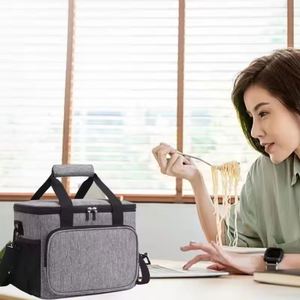 Thermal Insulated Lunch Bag Box Handbag <b>Wine</b> Beer Cooler Crossbody Shoulder Bag Camping Food <b>Container</b> - Product Image 5