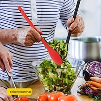 Bestseller Silikon-Rührlöffel Küchenlöffel Antihaftbeschichtet Hitzebeständig Langer Griff für Einfaches Rühren und Kochen