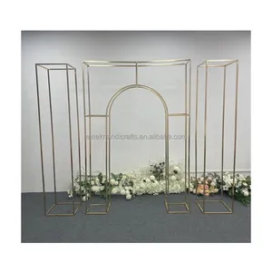 Party Wedding Supplies Backdrop Balloons Flower Arch Stand Decorations Metal Frame Iron Art Road Guide Event Decoration