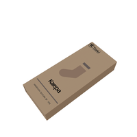 Cajas de Papel Kraft para Calcetines y Ropa Interior con Logotipo al por Mayor, Cajas de Embalaje de Papel Kraft con Ventanas