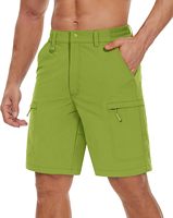 Shorts cargo de randonnée pour homme, design personnalisé, séchage rapide, léger, couleur unie, multi-poches, fermeture éclair, pour activités de plein air, décontracté
