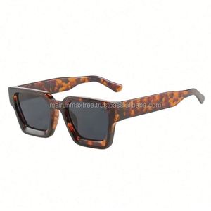 Luxury Sexy Women Stainless Frame CE Certified UV400 Square Fashion <b>Sunglasses</b> Trendy Newest China Custom Logo KROKODIL 7731 - Product Image 5