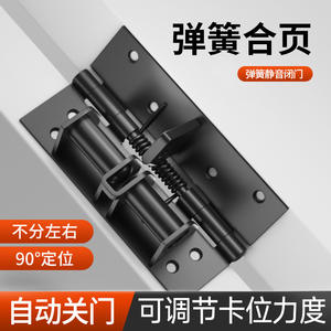 Ferme-porte multifonctionnel en <span class=keywords><strong>fer</strong></span>, charnière de fermeture automatique de porte, dispositif de tamponnage, ressort, charnière invisible, angle droit à 90 degrés - Product Image 2