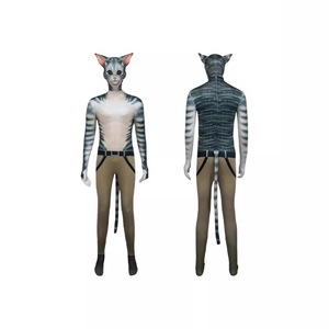 Costume Zentai personnalisé pour chat, costume intégral avec queue et oreilles, unisexe, pour fête d'Halloween, performance - Product Image 2