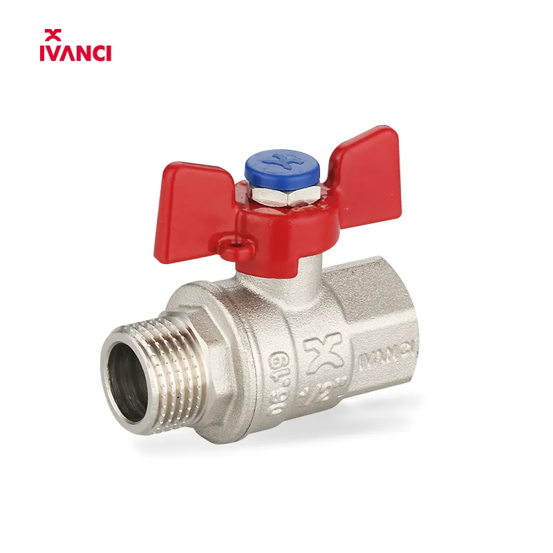 IVANCI IVC.100218 Female x Male Ball Valve Superior with Aluminum Butterfly Handle