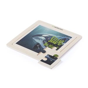 Eco-Friendly Customized Logo Wooden <b>Game</b> Puzzle Set 9 Pieces Kids Adults 4-Color Printing for Education Welcoming <b>Gifts</b> - Product Image 1