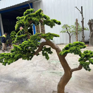 Высокореалистичные искусственные кедры и сосны для ландшафтного дизайна, бонсай, большие искусственные сосны - Product Image 2
