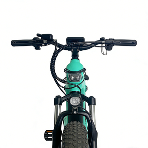 Vélo électrique tout-terrain pour femmes, couleur macaron, pneus larges, batterie intégrée, <span class=keywords><strong>moteur</strong></span> central, cadre en fibre de carbone, 36V - Product Image 3