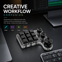 Teclado Programable SIKAI de 9 Teclas con 3 Perillas, Controlador USB con Cable RGB para Streaming, Teclado de Atajos Personalizado para Edición y Productividad