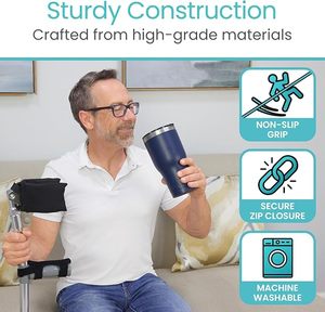 Custom Forearm Crutch <b>Pads</b> Soft Comfortable Durable Easy Install Washable Universal Armrest <b>Cushion</b> Covers Keywords - Product Image 3