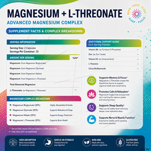 Capsule di Magnesio <span class=keywords><strong>L</strong></span>-Treonato a Rapido Assorbimento con Etichetta Privata, Supporto Attivo al Magnesio per la Funzione Cognitiva degli Studenti, Campione Gratuito - Product Image 6