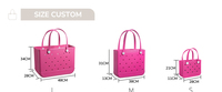 Sac de plage en EVA durable et léger, imperméable, grande capacité, logo personnalisé, OEM, voyage, piscine, gym, shopping, extérieur