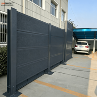 Panneau de barrière acoustique routière en alliage d'aluminium galvanisé à chaud et revêtu de fluorocarbone, anti-corrosion, pour l'atténuation du bruit des ponts
