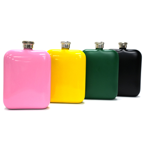 סיטונאי שונות בצבע מודפס כיס נסיעות 6 oz משקאות חריפים אלכוהול וויסקי נירוסטה בקבוק ירך - Product Image 1