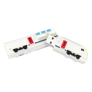 Chiavetta USB in silicone a forma di tram con logo personalizzato, Pendrive da 2GB, 4GB, 1TB, Memoria USB, Chiavetta USB da 256GB - Product Image 1