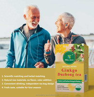 Teh Herbal Ginkgo Duzhong Biloba Winsjown dalam Kemasan Kantong, Label Pribadi Khusus, Teh Herbal Duzhong Hawthorn Berry Ginkgo