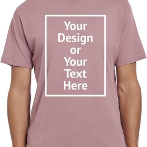 T-shirt en coton à manches courtes personnalisé pour homme, texte et photo imprimés, respirant, col rond, style formel, tricoté teint en pièce - Product Image 4