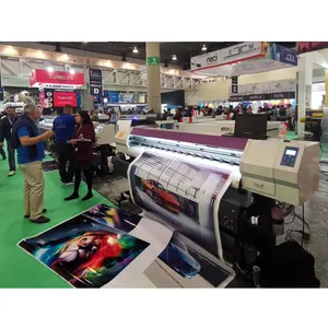 Pencetak Poster Inkjet Spanduk Vinil Dalam dan Luar Ruangan Format Besar Ramah Lingkungan Printer XP600 5 Kaki 6 Kaki 10 Kaki