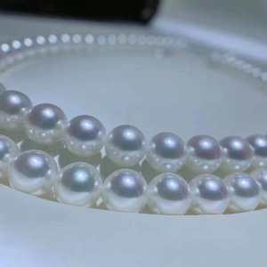 Collar de Perlas de Agua Dulce Blancas Naturales, Perfectamente Claras, Elegante, Versátil, de Lujo Discreto, Regalo para Mamá, Nuevo para Mujer - Product Image 4