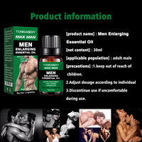 Huile Essentielle de Massage Herbal pour l'Élargissement du Pénis Masculin, Amélioration Permanente de la Performance Sexuelle, Épaississement et Croissance du Pénis, 10ML