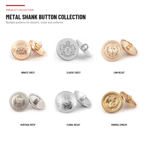 Boutons à tige de style vintage en laiton et acier inoxydable écologiques avec logo personnalisé en relief pour vêtements, uniformes et vêtements d'extérieur - Product Image 2