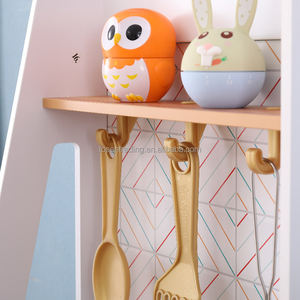 Cuisine en bois populaire pour enfants, jeu de rôle, avec machine à glaçons, évier, robinet et brûleurs - Product Image 3