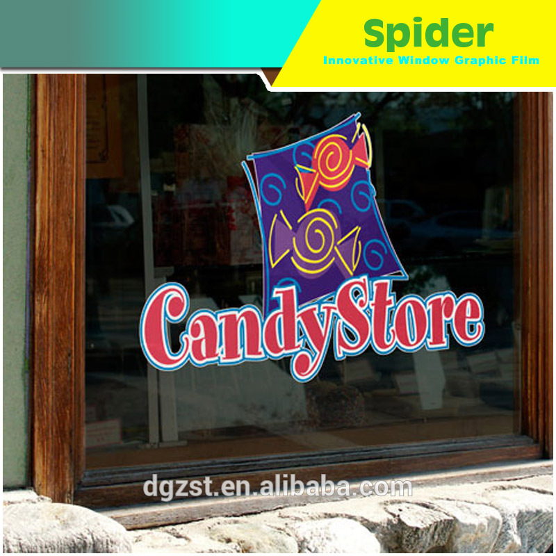 Window Display Advertising White Pp Paper Roll Factory Custom Roll Self-Adhesive Film Roll