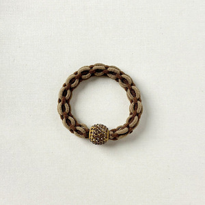 Rhinestone Braided Hair <b>Ties</b> High Elasticity Nylon Weaving Casual Headdress White Light <b>Brown</b> Dark <b>Brown</b> Black - Product Image 4