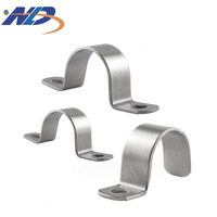 Prix d'usine NLD 304 Bracelet en acier inoxydable 1/2 ''3/4''20mm 25mm U Type Pipe Saddle Clamps pour fixation Support
