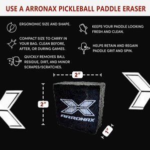 Effaceur de <span class=keywords><strong>raquette</strong></span> de pickleball Arronax, contact doux, sans rayures, nettoie la <span class=keywords><strong>raquette</strong></span>, élimine les taches et la sueur pour les terrains de pickleball intérieurs et extérieurs - Product Image 3