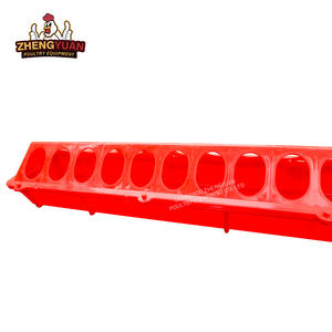 Mangeoire et abreuvoir pour poulet pigeon en plastique extra long Élevage de volaille pour le poussin oiseau Mangeoire pour poulet en plastique pour caille - Product Image 6