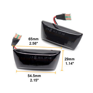 2 uds., luz LED de señal de giro dinámica, luz de posición lateral para <span class=keywords><strong>Opel</strong></span> <span class=keywords><strong>Insignia</strong></span> Astra H Zafira B Corsa D para Chevrolet Cruze - Product Image 2